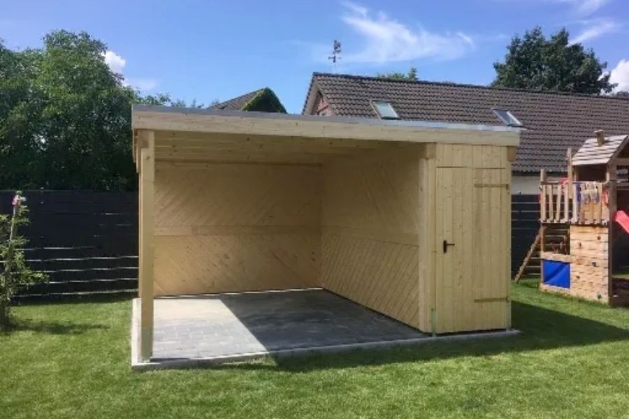 Sitzecke mit Schuppen